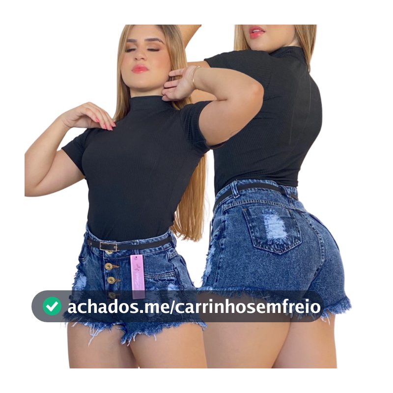 Short Jeans Feminino Empina Bum Bum