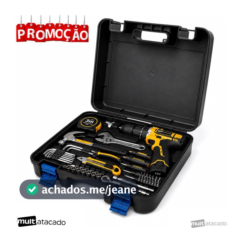 Maleta De Ferramentas Stone  / Pro Alta  Arqplast Preta azul, amarela, vermelha