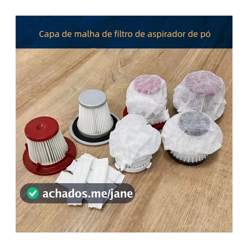 100 Peças Capa Protetora De Filtro De Aspirador De Pó Descartável-Tecido Não Lavável Para Portátil