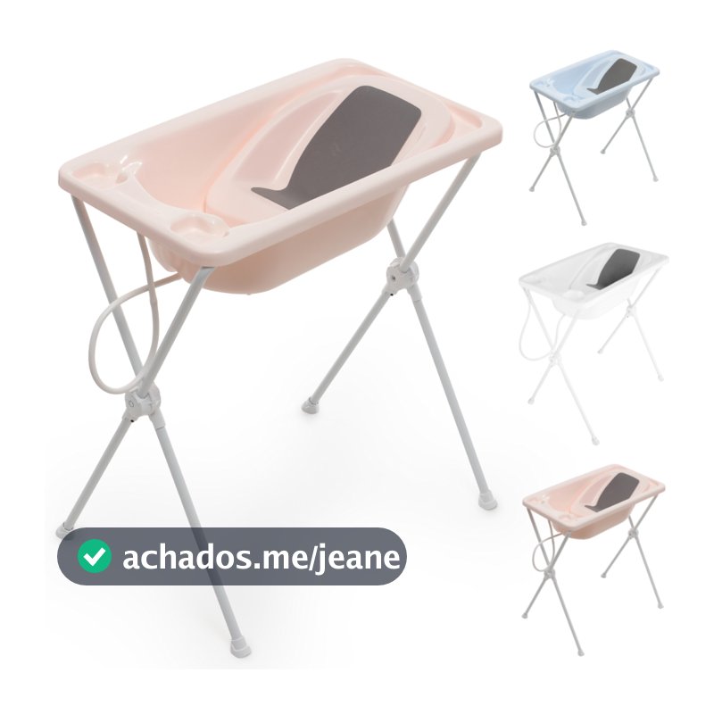 Banheira de Bebê com Mangueira + Suporte + Redutor - 0 Até 20Kg - Galzerano Acqua Trio 7065