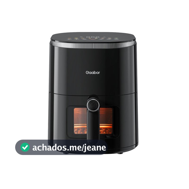 Gaabor Fritadeira Sem Óleo 4,2L Queimador Duplo Tela Toque Visor Transparente Elétrica AF-45T02A