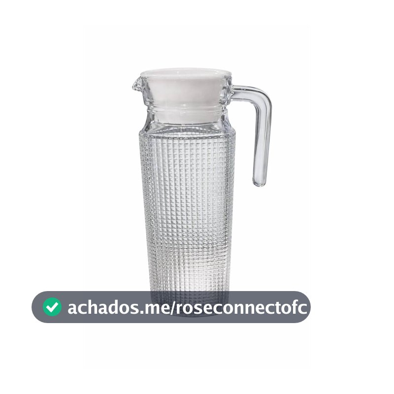 JARRA DE VIDRO COM TAMPA 1L