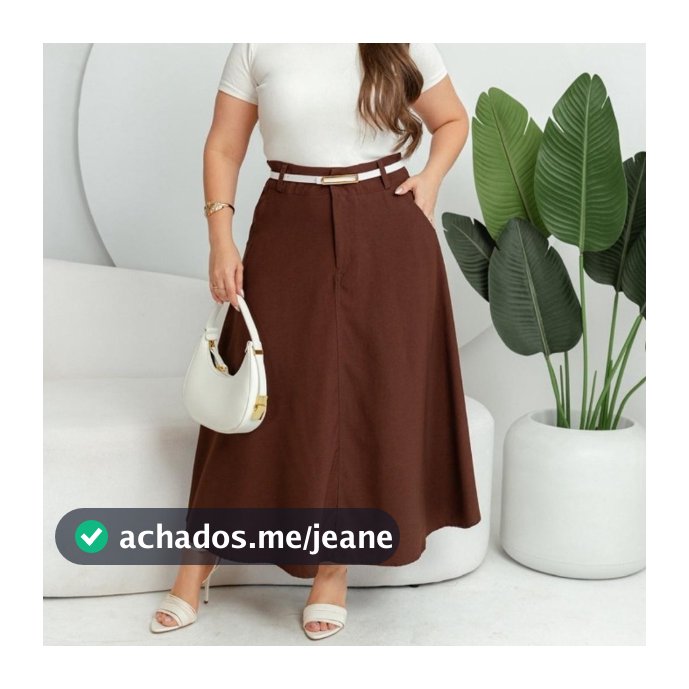 Saia Longa Alfaiataria Elegante Evangélica Vitória Moda 2026 Igreja Congresso Escritório Midi Social