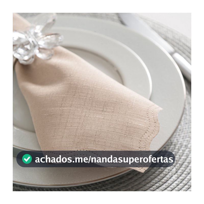 Guardanapo de Linho Sintético Mesa Posta Festa Casamento Buffet Jantar ACABAMENTO A LASER 40X40