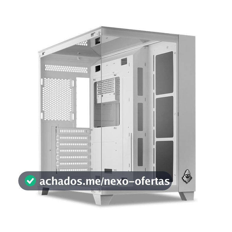 Gabinete Gamer Mancer CV550, Mid-Tower, Lateral de Vidro, Branco, MCR-CV550-WH
