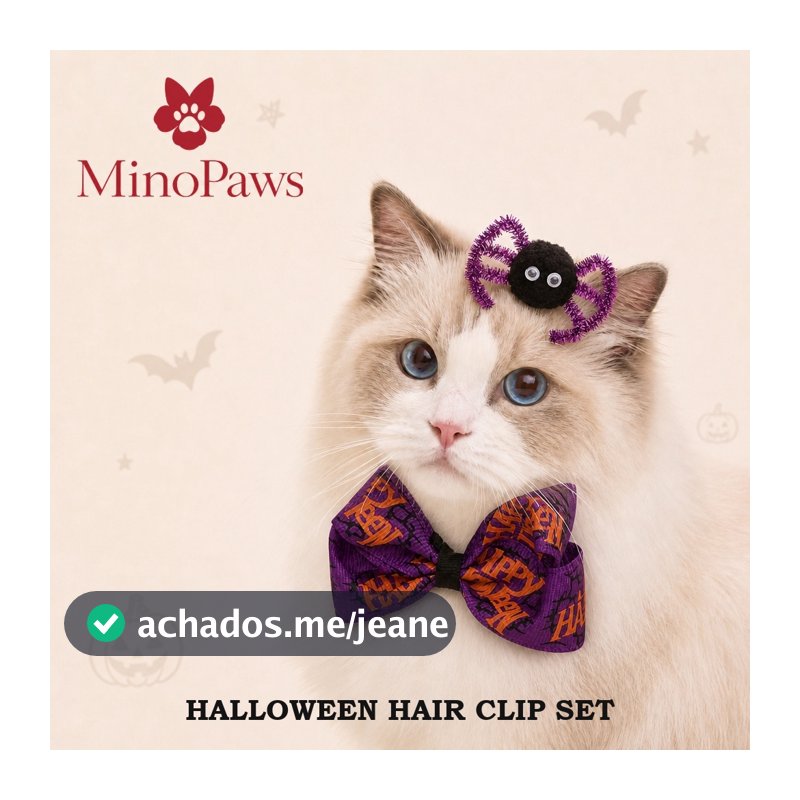Grampo De Cabelo Para Cachorro , Prendedor Animais De Estimação , Gato , Halloween , Arco , BB , Aço Inoxidável , Abóbor