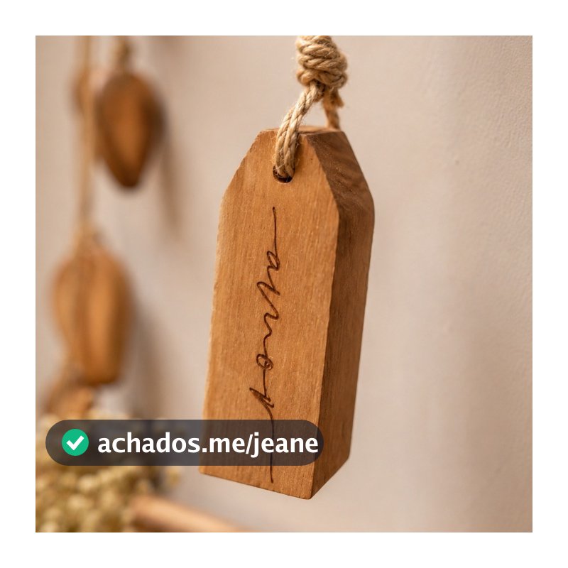 Penca 3 Corações com Tag Amor Enfeite Decorativo Farm House para Decoração Envio Imediato