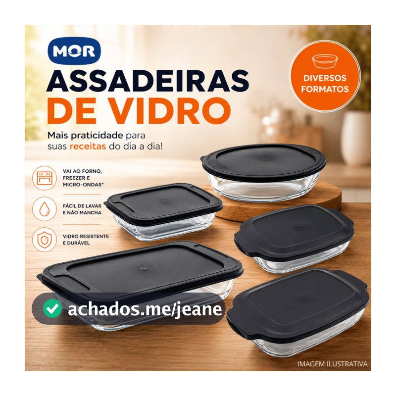Assadeira de Vidro com Tampa Mor Refratário Forno e Mesa Travessa Retangular ou Oval Sobremesa Natal