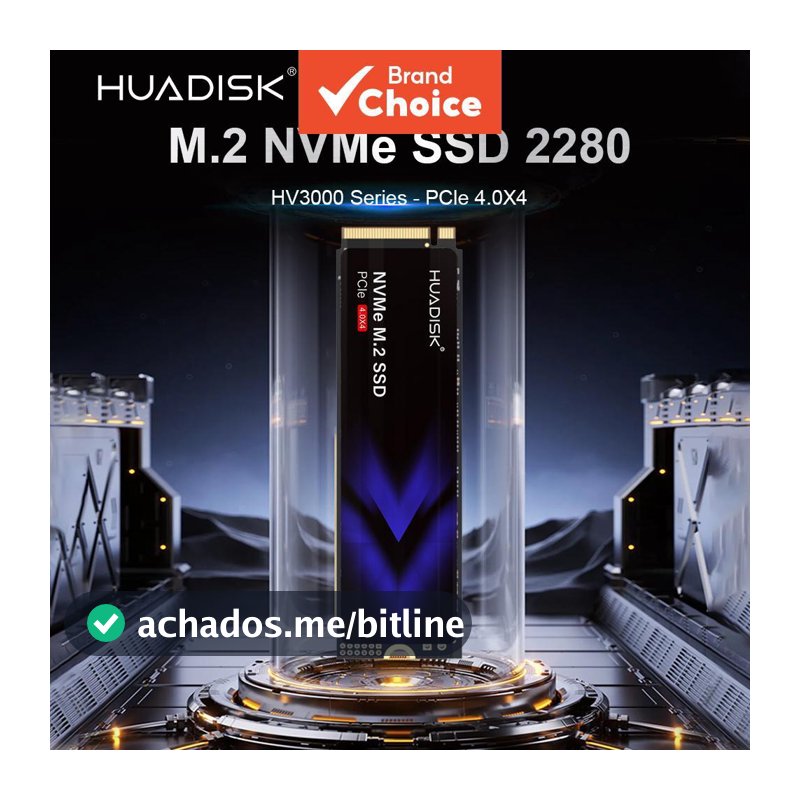HUADISK M.2 NVMe SSD 512GB 1TB 2TB Disco Sólido Interno 2280 PCIe 4.0 para Notebook e Desktop