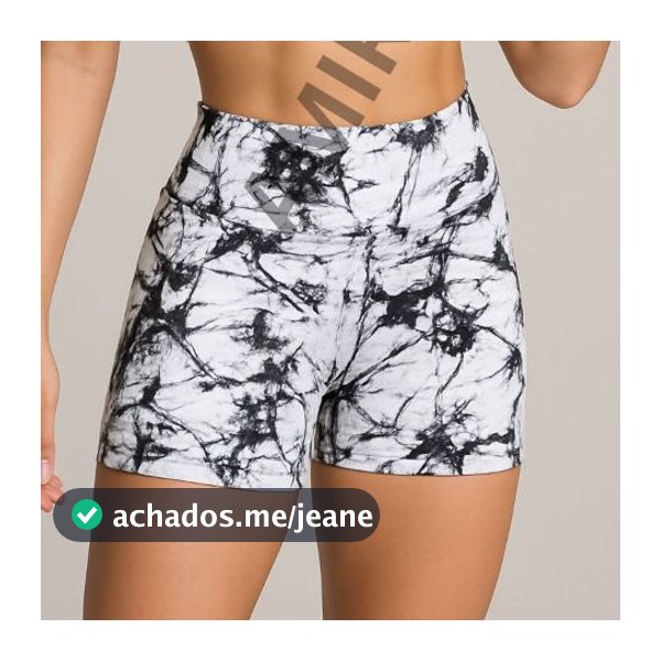 Short Marmorizado Academia Fitness