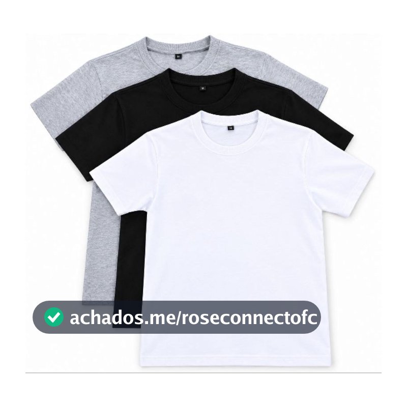 Camiseta Básica Bebê Infantil 100 Porcento Algodão