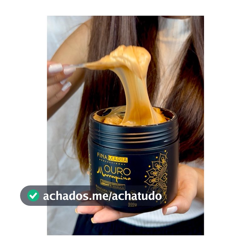 MEGA HIDRATAÇÃO OURO MARROQUINO EFEITO TEIA | ANTIFRIZZ | ÓLEOS MILAGROSOS | FINA MARIA PROFESSIONAL