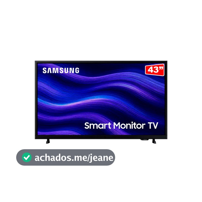 Monitor Smart Tv 43'' Fhd Ls43f6000fgxzd Tizen - Preto