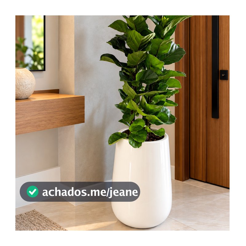 Vaso De Fibra De Vidro Paris P 50cm Brilhantes e Foscos Decorativo