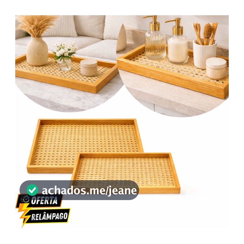 Bandeja Organizadora Decorativa Palha Vidro Marmorizado Multiuso Retangular Metal Dourado Rosê para Banheiro
