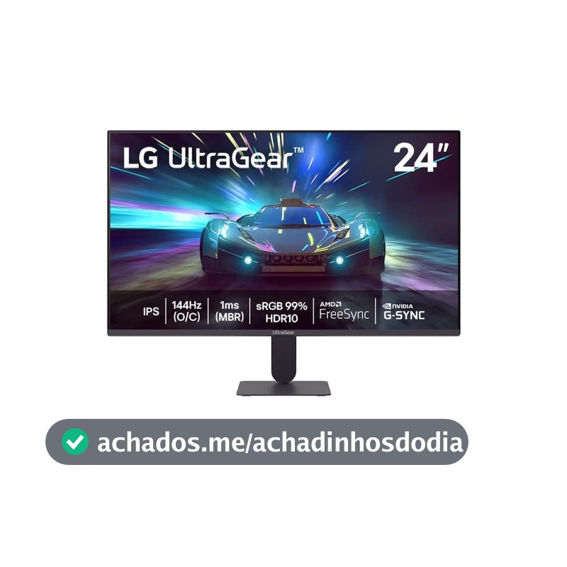 Monitor Gamer 24 UltraGear 24G411A-B 144Hz Full HD 1MS MBR G-SYNC FreeSync LG