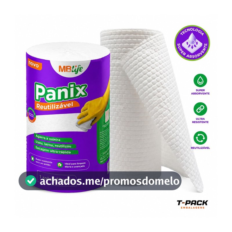 Panos Multi-Uso Reutilizável Manicure Com 58 Toalhas Panix