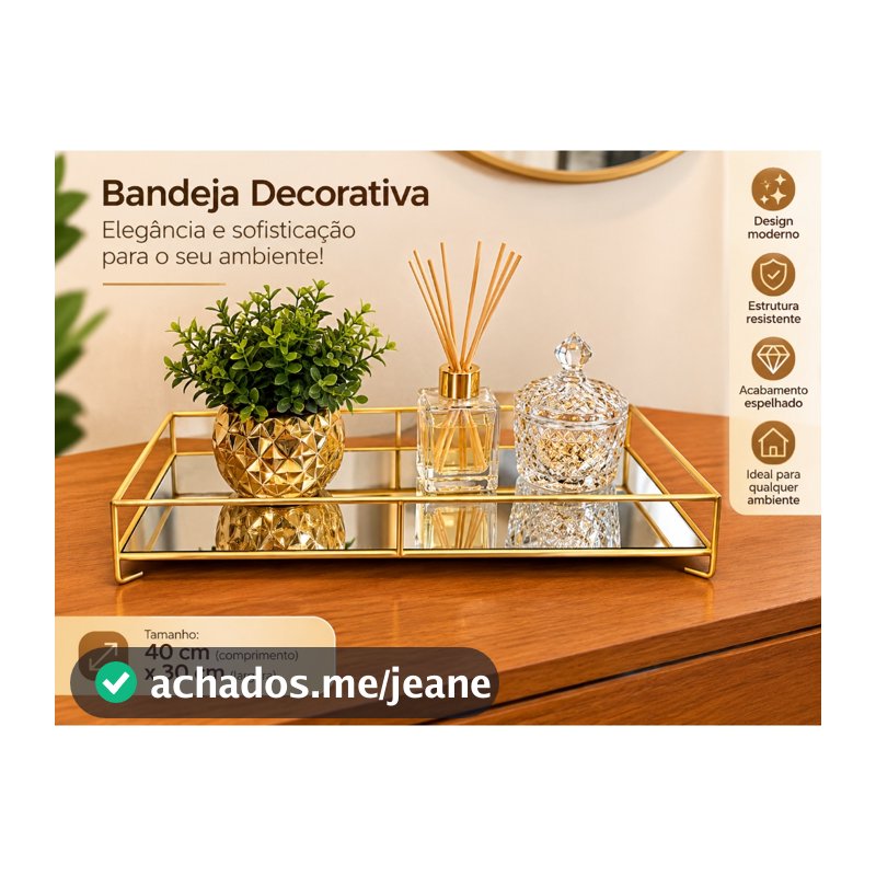 bandeja decorativa cantinho do café 40x30 linda para seu lar