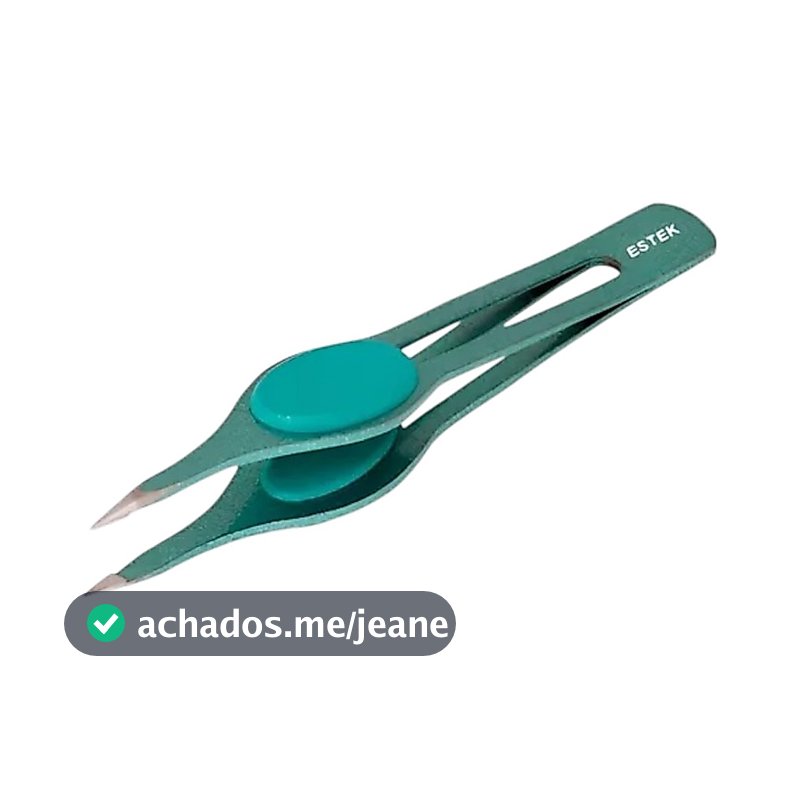 Pinça Depilação Ponta Fina Sobrancelhas Pelo Facial Rosto Estética Alta precisão Design Estek
