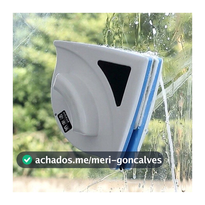 Kit Limpa Vidro Magnético Prático Dupla Face Rodo Mágico Janelas