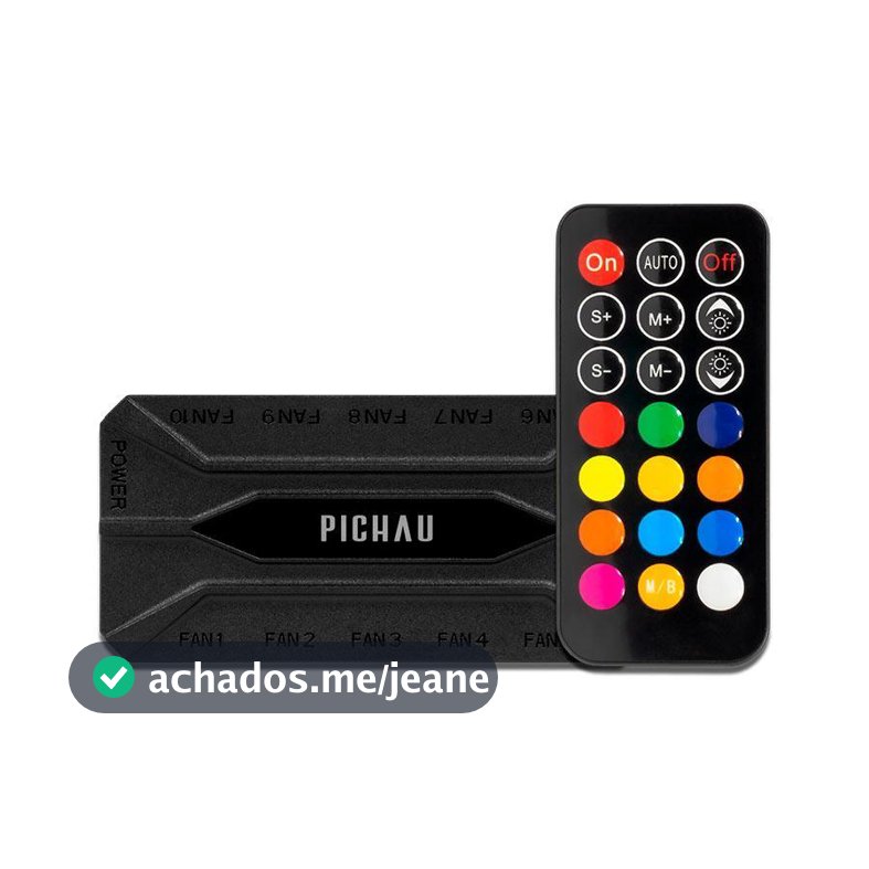 Controladora Pichau Feather P2, PWM, 10 Portas, PG-FTP2-BK01