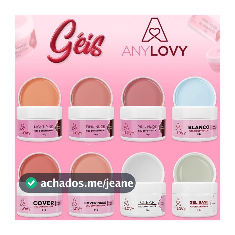 Gel Construtor - 24g - AnyLovy Alongamento Unha Postiça Acrigel Porcelana