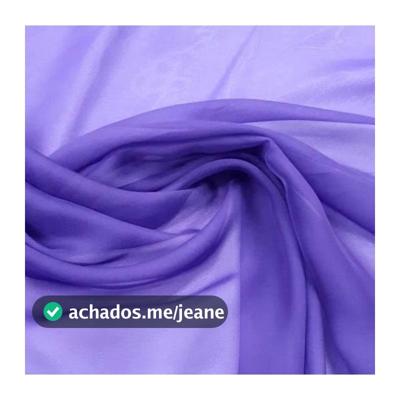 6 Metros Tecido Musseline Toque de Seda - Musseline Chiffon Lisa