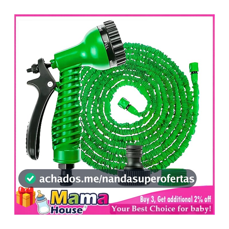 Mangueira Extensível Para Lavagem De Carros Jardim 75 Pés Mangueira Retrátil/extensível 15m
