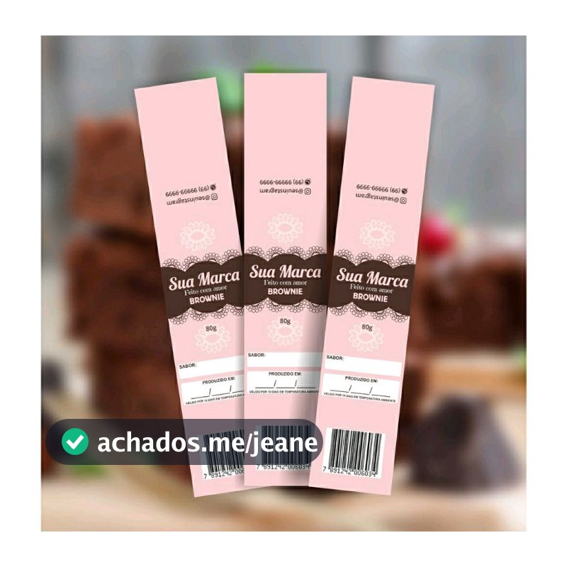 250 Cintas 4x20cm para Brownie Pão de Mel Palha Italiana
