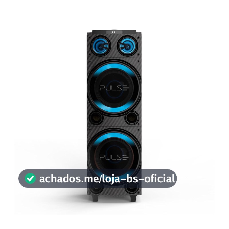 Caixa de Som Torre Pulse Double 10 Pol. 1800W RMS BT LED - SP507