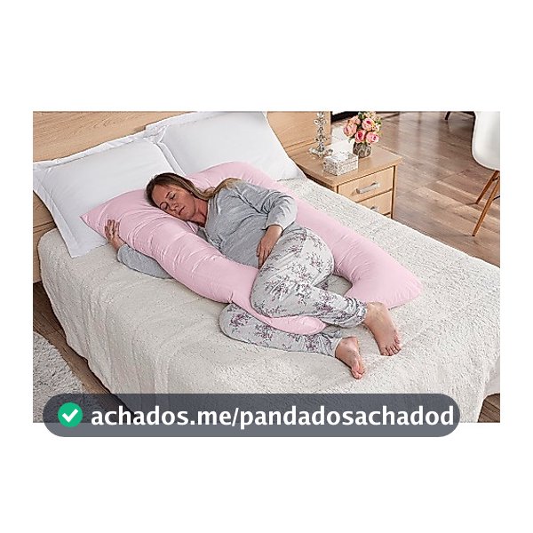Travesseiro de corpo para Gestante Grávida 1,30x80 com Fronha percal com zíper macio antialérgico