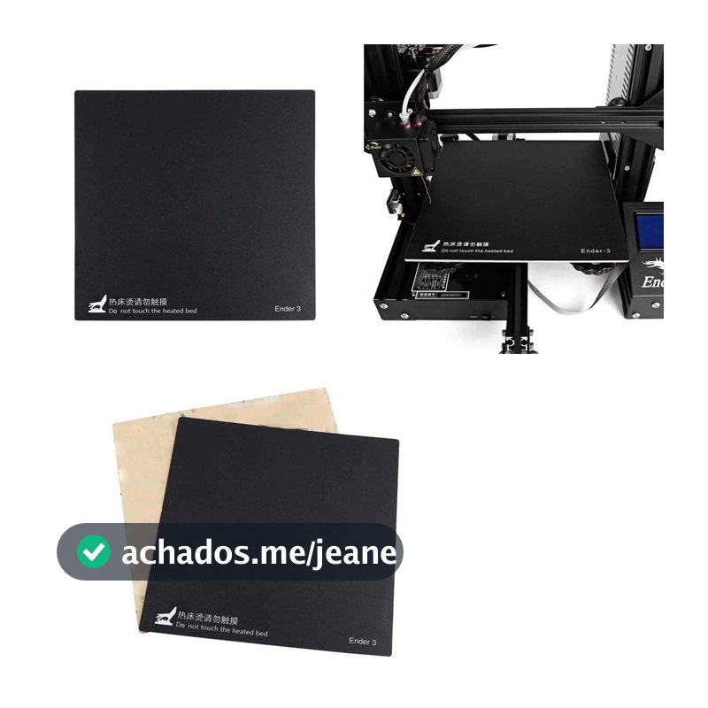 Base Adesiva Para Mesa Aquecida Creality 3d® Ender 3 235x235 [ Código 321 ]