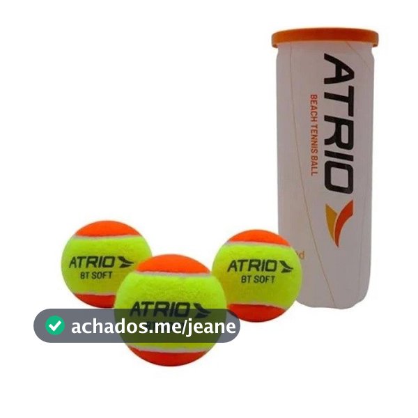 KIT ÁTRIO BOLAS BEACH TENNIS COM 3 UNIDADES