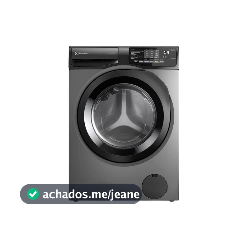Lava e Seca Electrolux 12kg LSC12 Inverter Água Fria e Quente Cinza Ônix