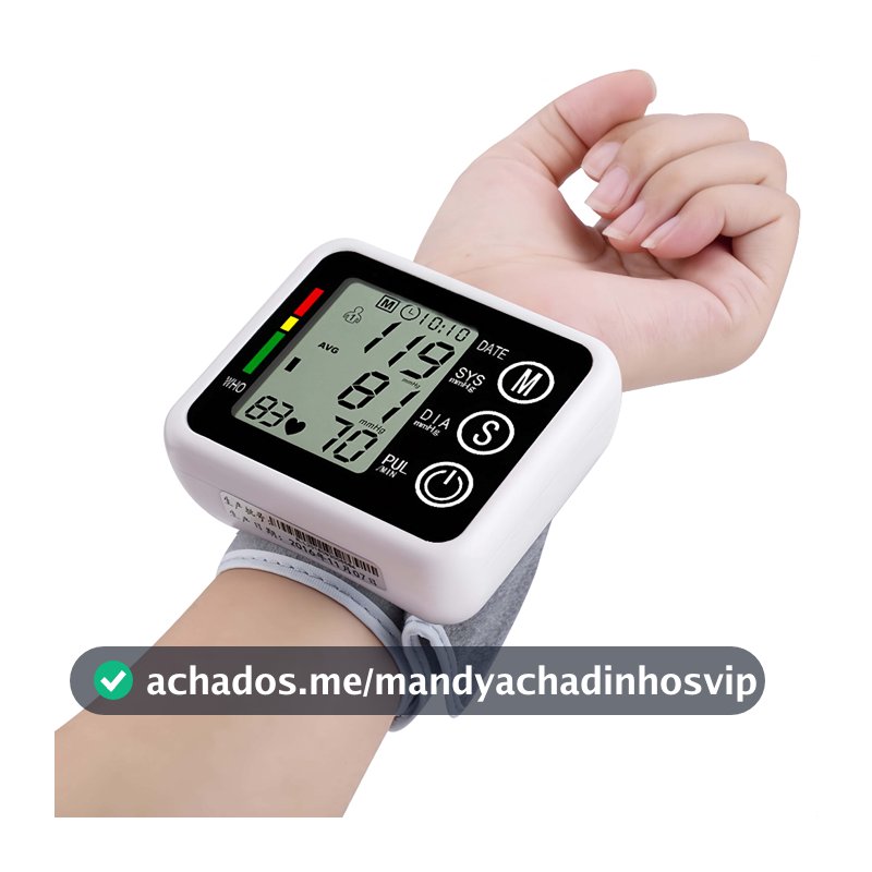 Medidor Pressão Digital De Pulso Com Voz Monitor Inteligente Aparelho De Pressão VIVA