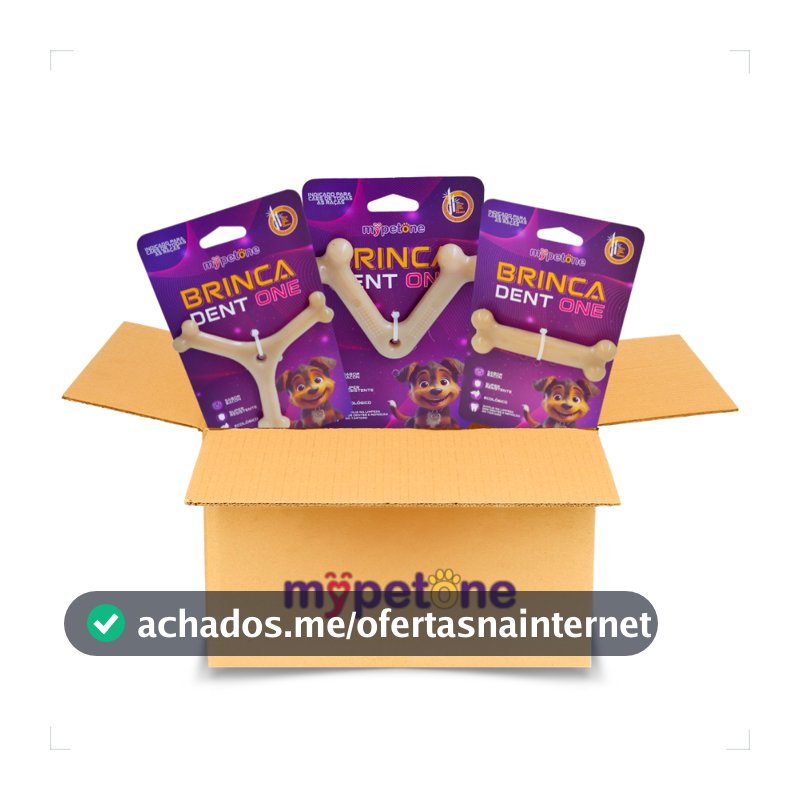 Kit 3 Unidades Brinca Dent One Filhotes Osso Bamboo - MyPetOne