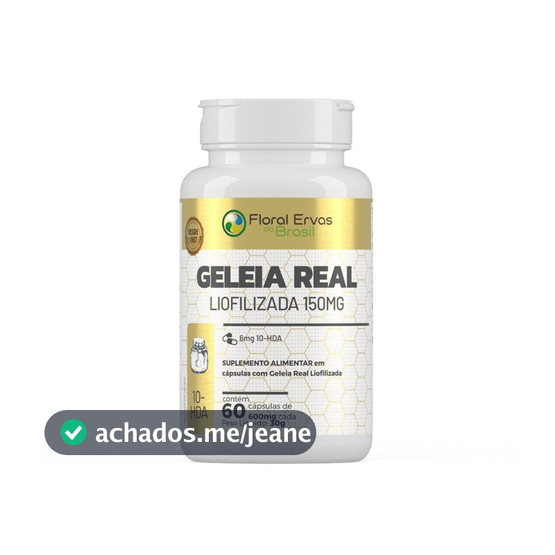 Geleia Real Liofilizada 60 Cápsulas