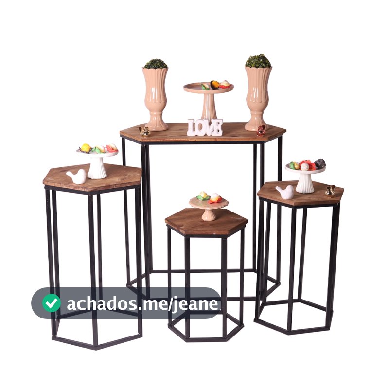 Kit De Mesa Sextavada Para Festa 4 Peças Decoração  Para Festa Kit Pegue Monte Para Festa