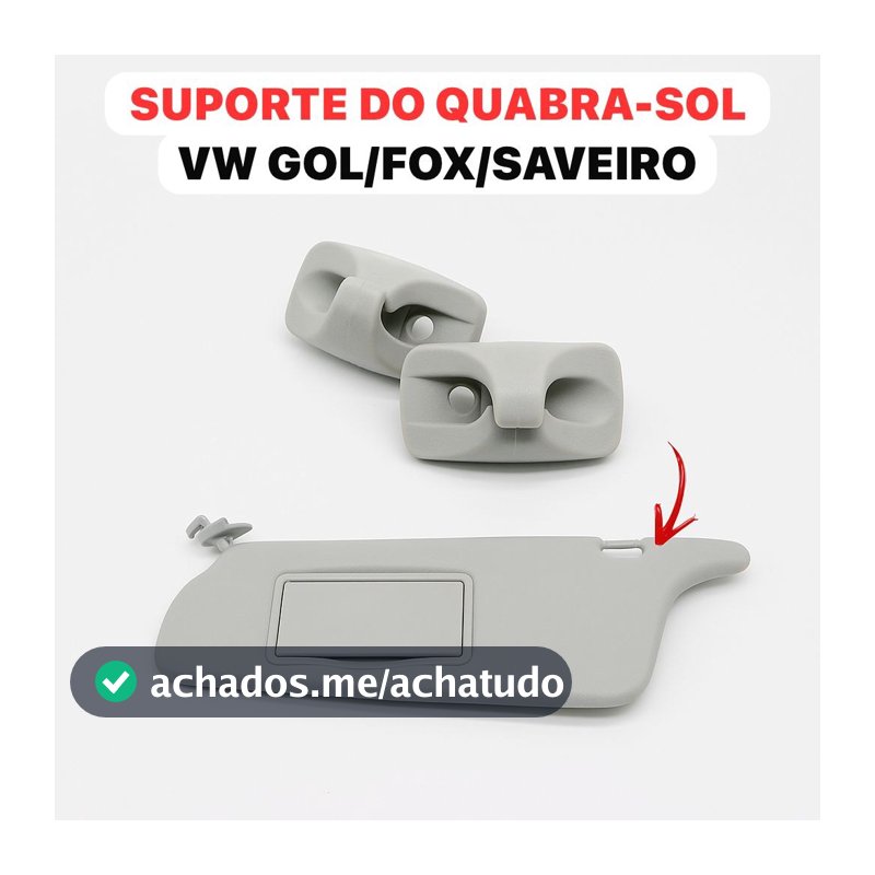 Par Suporte Quebra Sol Gol Parati Saveiro G2 Bola G3 G4 acessórios carro
