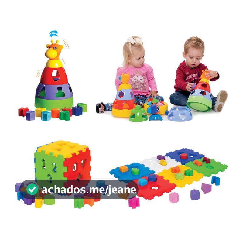 Kit de Brinquedos Infantil e Educativo para Bebês de 1 ano Menina e Menino Pedagógico e Didático