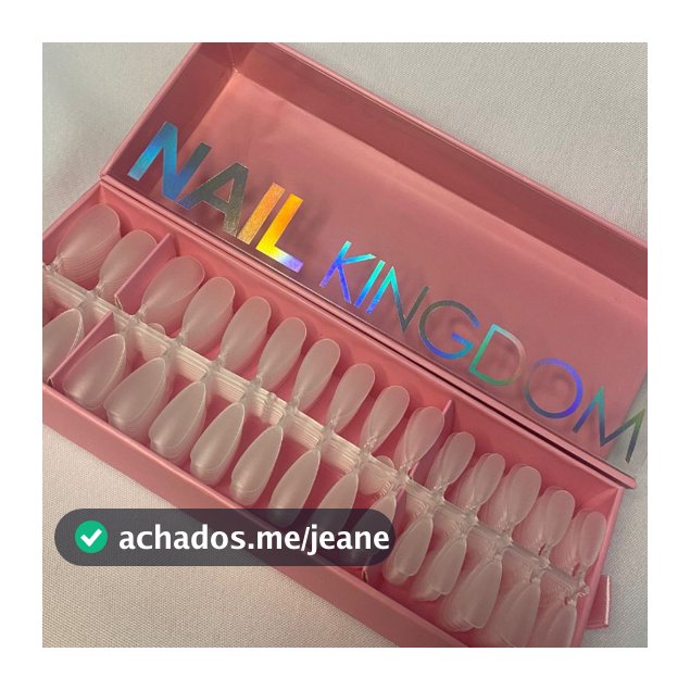 1 Caixa c/ 450 Unhas  Soft Gel Fosco Amendoado