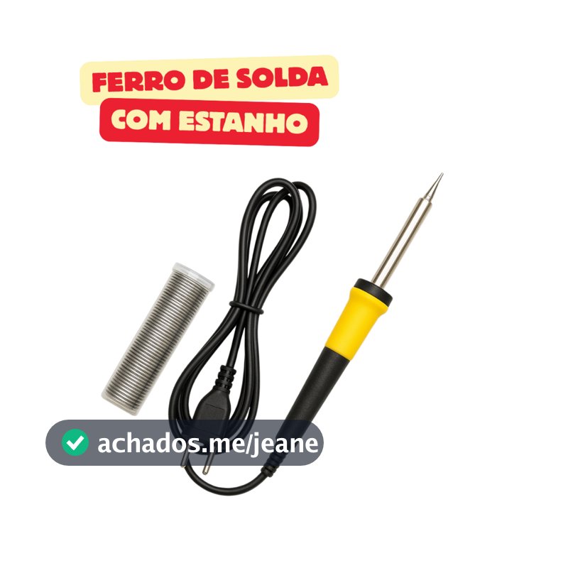 Kit Ferro De Solda Com Estanho 60W Soldador 40W 110v 220v Muito Resistente