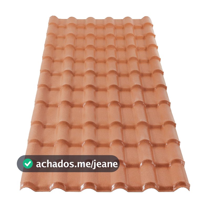 Telha de PVC com 2,42x0,88 Metros Plan Cerâmica - 081190630242 - PERMATTI