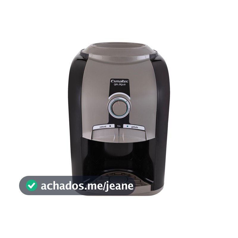 Bebedouro de Água Esmaltec de Mesa Refrigerado por Compressor Stilo Black EGM30
