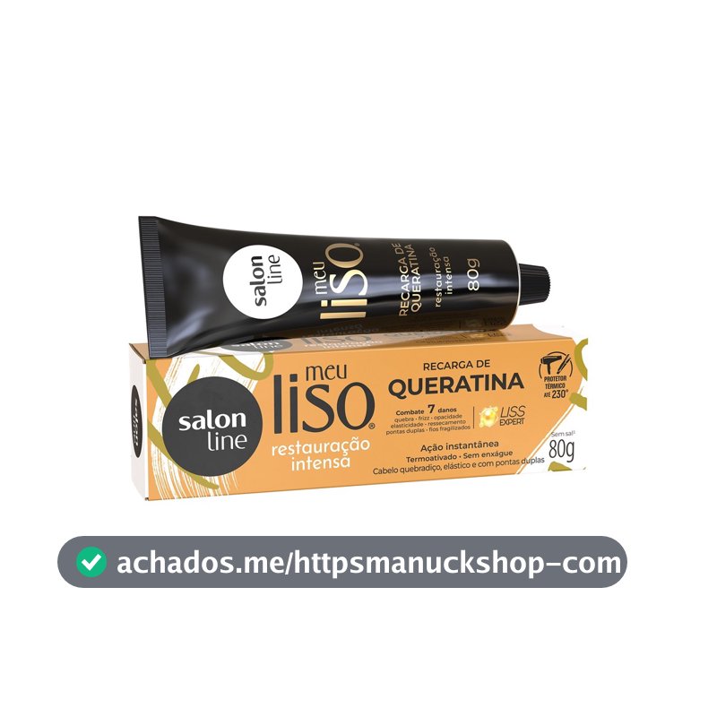 Recarga de Queratina Meu Liso Restauração Intensa 80g