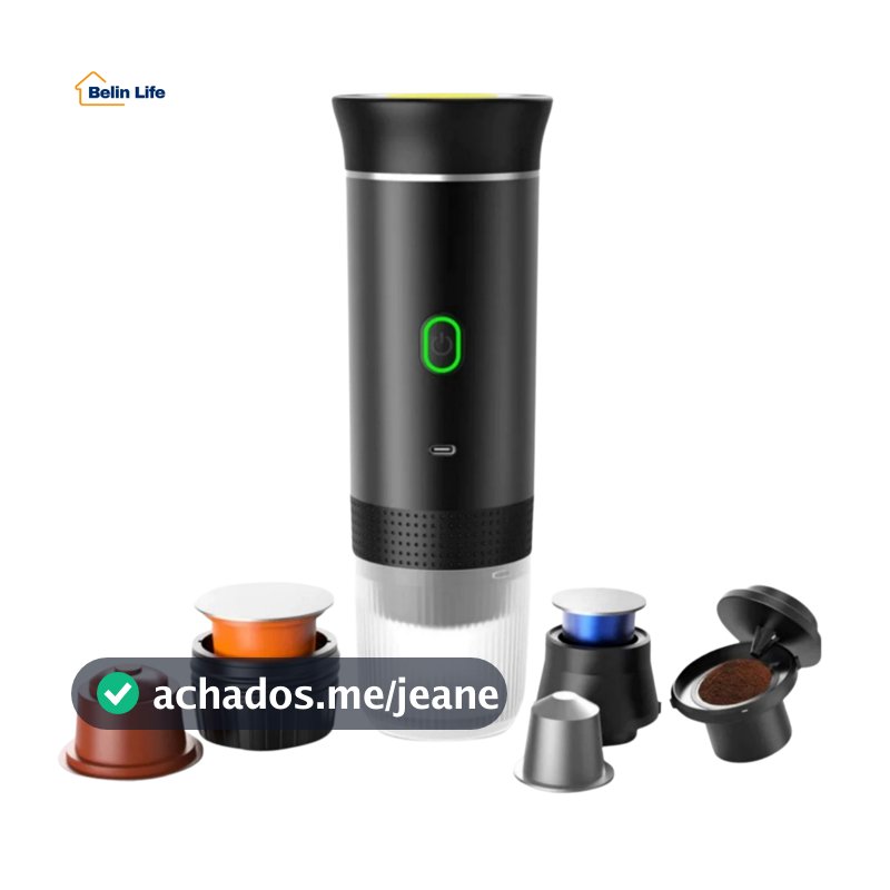 Cafeteira Eletrica Portatil Sem Fio Que Aquece Agua 3 em 1 120ml CF-1503