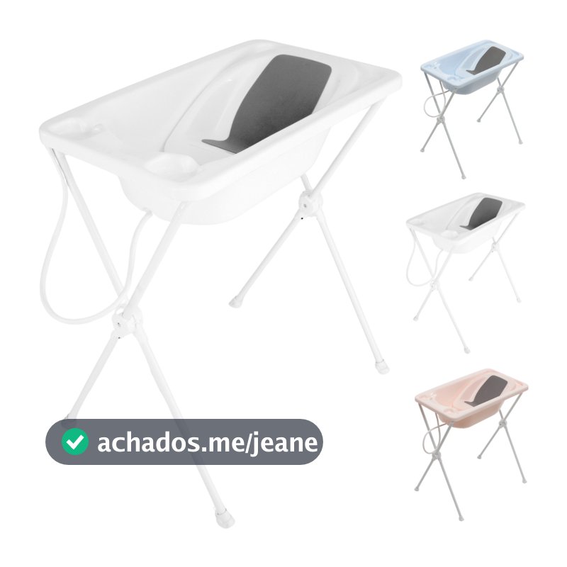 Banheira Galzerano Acqua Trio 7065 com suporte desmontável e redutor de assento capacidade 20 litros