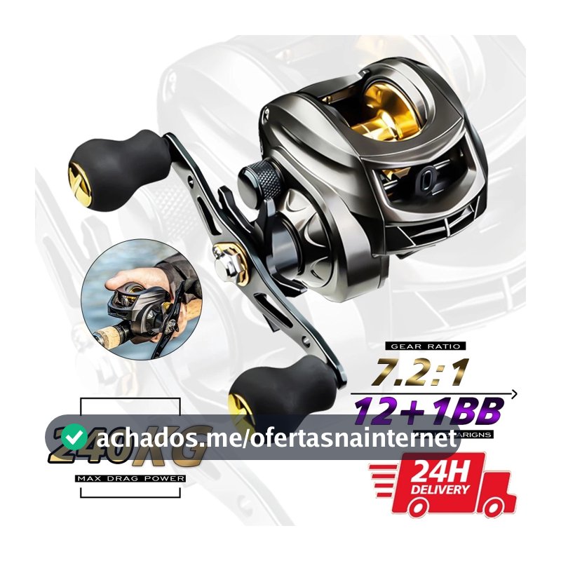 240Kg Carretilha De Pesca Com Marine Sports Pitching 6.2 : 1 Alta 10kg Max Molinete De Pesca Molinete Pesca Mulinete