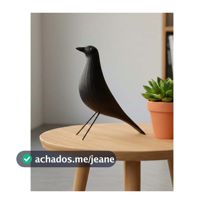 Pássaro M / Decoração Sala Jantar, Cozinha, Quarto de Casal, Enfeite  de Mesa - Toque 3D