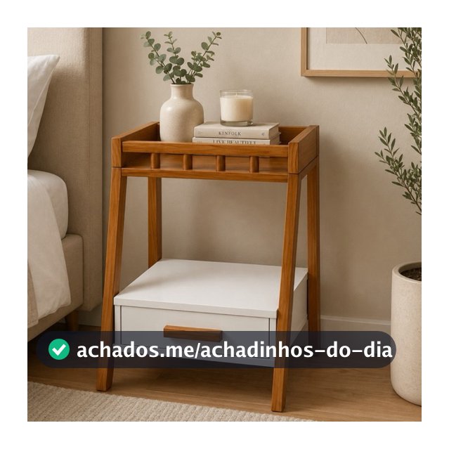 Mesa de Cabeceira para Quarto com Gaveta